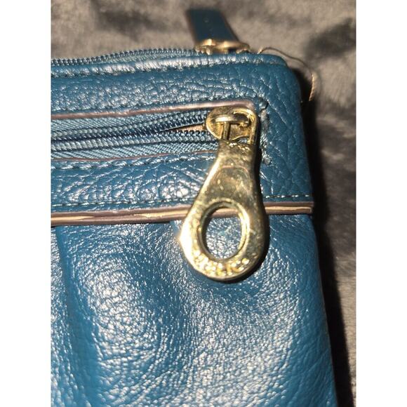 Relic Faux Leather Small Wallet Teal/Turquoise Color Coin Zip Id - Picture 7 of 11